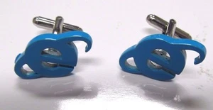 Blue Computer Internet Novelty cufflinks - Picture 1 of 1