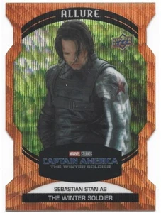 2022 UD Marvel Allure Sebastian Stan as The Winter Soldier Orange Slice #79 - Picture 1 of 6