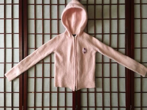 Mosaic Pink Full Zip Hooded Long Sleeve Sweater Womens Apparel Sze M Garment - Picture 1 of 7