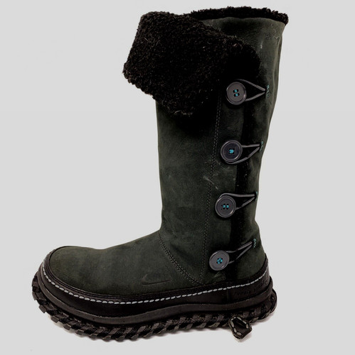 Stivali da neve invernali Nike donna Valenka 2 in pelle nera taglia 6 M 375461 001