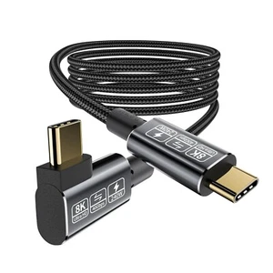 Datenkabel USB C 40 Gbps 240W 8K HDR 90° Thunderbolt 4 Hochgeschwindigkeit - Bild 1 von 2