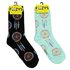 Dream Catcher Native Southwestern Dreamcatcher Socks Foozys Women's 2 Pairs - Picture 1 of 4