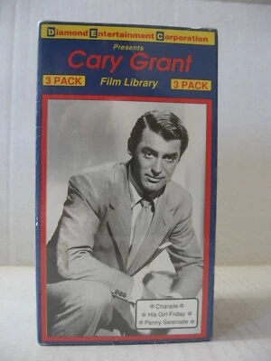 Cary Grant VHS 3 Pack Charade - His Girl Friday - Penny Serenade SEALED NEW - Image 1 of 4