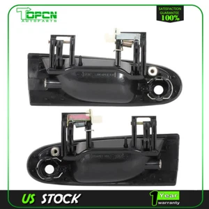 2x Door Handle For 1995-2000 Mitsubishi Eclipse Exterior Front Right Left Black - Picture 1 of 13