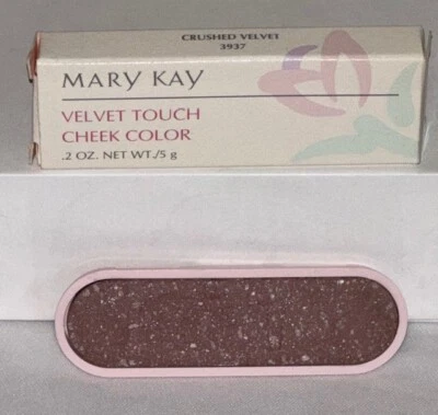 Vintage Mary Kay Velvet Touch Cheek Color CRUSHED VELVET 3937 New in White Box  - Image 1 of 4