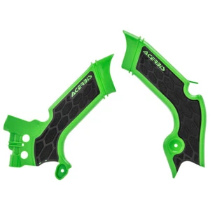 Acerbis X-Grip Frame Guards Green/Black Fits KAWASAKI KX250 KX450 KX250X KX450X - Picture 1 of 1