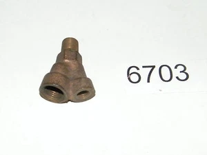 Vintage Brass Oiler Windshield Washer Y Fitting 1/8 x 5/16 Tube x 1/8 NPT - Picture 1 of 6