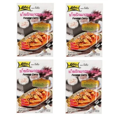 Pasta tailandesa Lobo Panang curry comida especiarias vermelhas cozinha tradicional alho pimenta 4 50g - Imagem 1 de 4