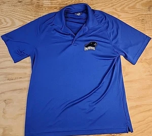 Eastern Illinois Panthers Logo Blue Lightweight Polo Shirt Mens XL - Picture 1 of 8