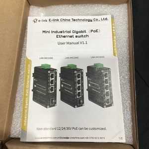 Gigabit Ethernet PoE Switch 5-Port 10/100/1000 BASE-T Auto Duplex 30W 12~48VDC - Picture 1 of 5