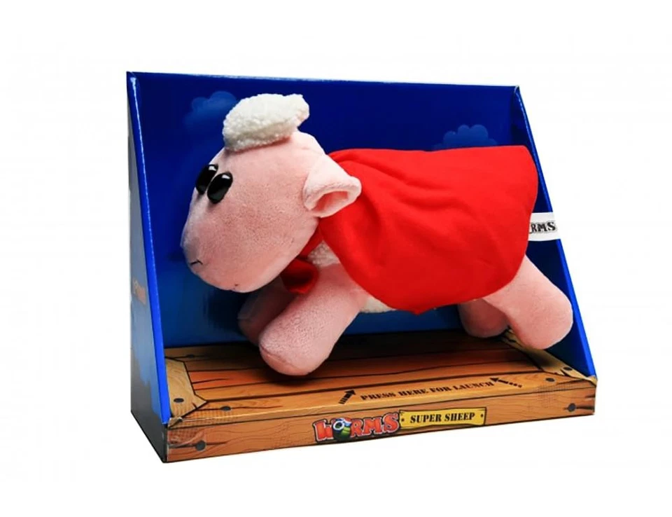GAYA ENTERTAINMENT Worms 11.5" Super Sheep Plush w/ Sound