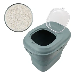 Green Rice Food Storage Container Large Collapsible Food Storage Container W HOT - Picture 1 of 12