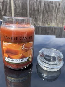 Yankee Candle Large Jar Creamy Caramel, Rare, Unlit And in great Condition - Picture 1 of 5