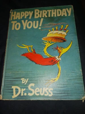 Dr. Seuss "Happy Birthday To You!" Large Hardcover Book 1959 RARE Wow Look  Foto 1 de 4