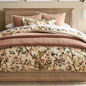 Pottery Barn Nola Songbird Duvet Cover Full / Queen + 2 Euro Shams Pillow Covers - Picture 1 of 7