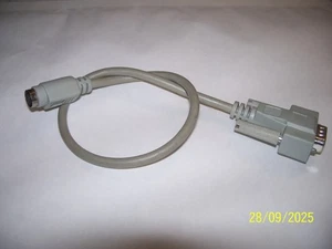 1 x -Adapter -DB 9 pol./ PS2-( 9-polig)  Microsoft !   1x gebr. + Top! -grau - - Bild 1 von 4