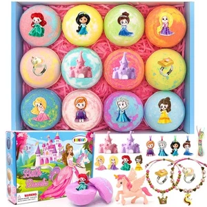 Bath Bombs for Kids with Surprise Inside Princess Toys Natural Bath Bombs Han... - Picture 1 of 7