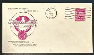 Sc 1036 Abraham Lincoln Liberty Ser Luminescent Tagged Dayton OH FDC UA VF+ - Picture 1 of 1
