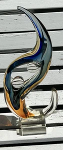 Murano or Murano-Style Art Glass Sculpture Vintage 18" - Picture 1 of 11