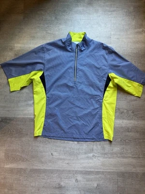 FootJoy Hydrolite Half Zip Short Sleeves Golf Rain Jacket Size M — 第 1/4 张图片