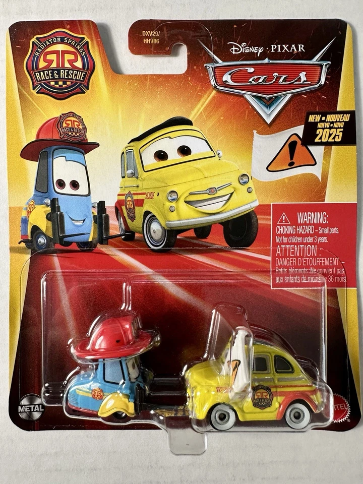 MUELLES RADIADOR DISNEY PIXAR CARS 2025 CARRERA Y RESCATE LUIGI Y GUIDO ¡MUY BUEN ESTADO! Foto 1 de 1