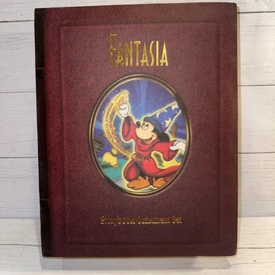 Disney Storybook Christmas Ornament Set (7) - Fantasia 1999 VTG COMPLETE #28275 - Image 1 of 4