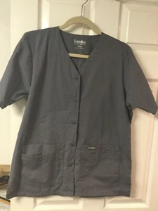 Laudau Snap Front Scrub Top / Style #8232 / You Choose Color - Picture 1 of 12