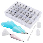 63Pcs Piping Bag and Tips Set Cake Decorating Supplies Kit with Cleaning Brush@.