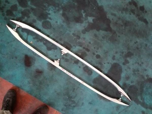 COPPIA BARRE PORTAPACCHI SW AUDI A4 B6 ORIGINALE USATO - Foto 1 di 7