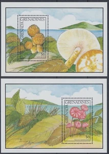 GRENADA & GRENADINES, Mushrooms, 1991 Nature, 2 s/s MNH / AN840 - Bild 1 von 1