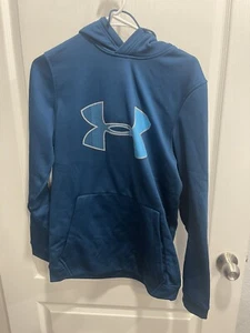 Under Armour Men's Pullover Hoodie ColdGear Loose Fit Teal Small - Picture 1 of 7