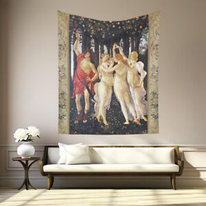 La Primavera By Botticelli Tapestry Backdrop Curtain Panel Tablecloth Bed Cover