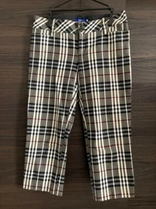 BURBERRY BLUE LABEL Cropped pants Nova Check European Size 36/S Ladies - Picture 1 of 10