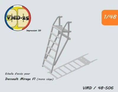 Echelle de servitude - Dassault Mirage F1 -1/48 (Mono siège) - Photo 1/2