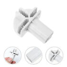 8 Pcs White Plastic Cabinet Door Fence Buckle Shelving Assembly Buckles