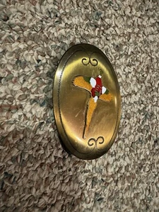 Gürtelschnalle Gold Fasent Metall - Bild 1 von 2