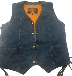 Milwaukee Performance Apparel Vest Unisex Size M Blue Denim Concealed Carry - Picture 1 of 15