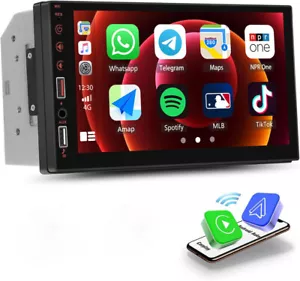 Doppel 2 DIN 7'' Wireless Apple Carplay Autoradio Android Auto USB Bluetooth AUX - Bild 1 von 24