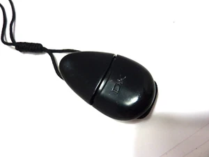 DONNA KARAN DK JEWELRY NECKLACE PERFUME PENDANT  BLACK VINTAGE - Picture 1 of 8