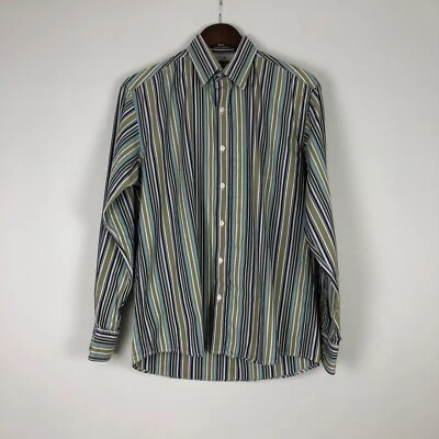 David Smith Cotton Striped Colourful Long Sleeve Casual Shirt Men's M - Image 1 of 4
