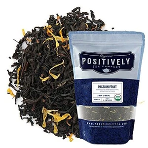 Organic Positively Tea Company, Passion Fruit Black Tea, Loose Leaf, 16 Ounce - Picture 1 of 10