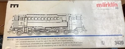 Marklin 3420 HO gauge DR V32 prototype diesel steam loco Black Used Runs - Image 1 of 4
