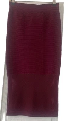 BCBGeneration 波尔多网眼拼接铅笔裙 M/L 弹力派对 — 第 1/4 张图片