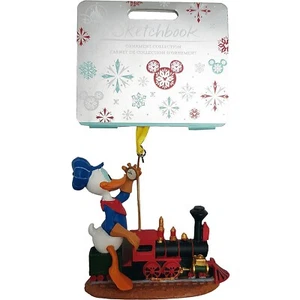 Disney Store Donald Duck Steam Train Driver Xmas Tree Decoration Ornament 2020 - Picture 1 of 13