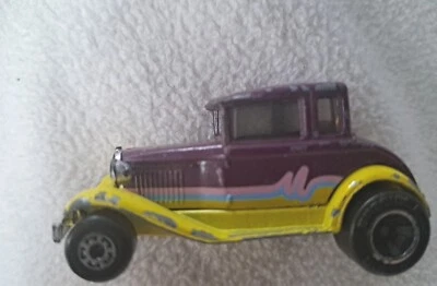 Matchbox #55 1979 Model A Ford Purple And Yellow Hot Rod - Image 1 of 4