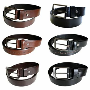 Leather Belt Jeans Belt Leather Belt Mens 35mm 3.5 Ready HILL BURRY GHLB - Picture 1 of 22