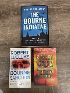 3x Robert Ludlum's Books by Eric Van Lustbader *The Bourne Initiative/Tristan - Picture 1 of 13
