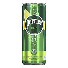 Perrier Lime Flavored Sparkling Water 11.15 FL OZ Cans 8 Count