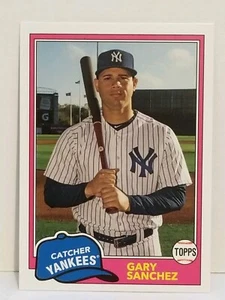 2018 Topps Archives #289 Gary Sanchez New York Yankees Baseball Card - Picture 1 of 2