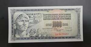 Yugoslavia - Replacement 1000 Dinara (1981) - Picture 1 of 2